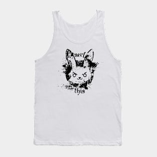 RABBIT ALL BLACK Tank Top